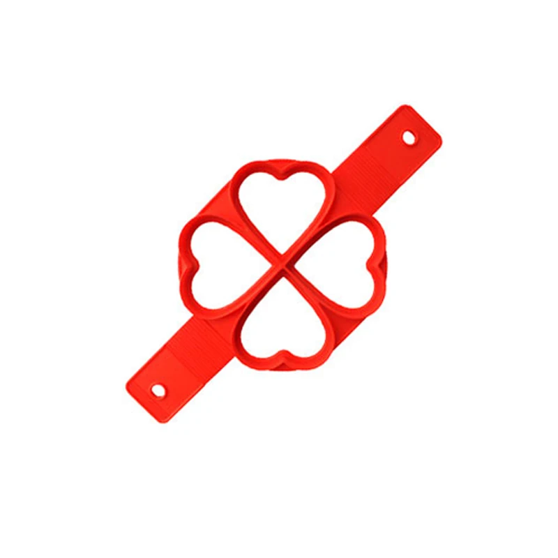 4 heart Блинница, антипригарный инструмент для приготовления пищи, круглое сердце, блинница, машина для приготовления яиц, сковорода, откидная Форма для яиц, кухонные аксессуары для выпечки - Цвет: 4 heart