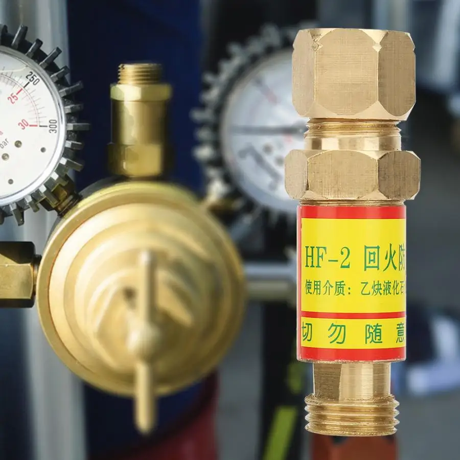 

Pipe Ball Valve Oxygen/Acetylene Check Valve Flashback Arrestor Welding/Cutting Torch Flame Buster M16*1.5 Actuator Ball Valve