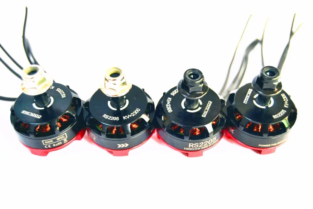 4 шт. RS 2205 2300kv бесщеточный двигатель + FVT 20A S ESC blheli _ s OPTO для QAV250 QAV X 214 FPV RC
