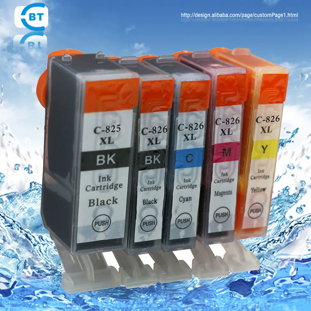 5 шт. картриджи для струйных принтеров canon mg5280 mg5180 mg6180 mg8180 ip4880 mx888 ix6580|inkjet cartridge|inkjet