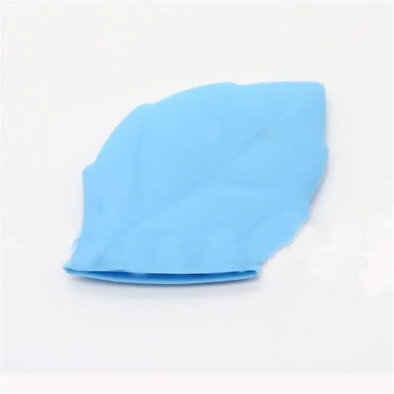 Красота лист Портативный Силиконовый питьевой мыть полоскание путешествия чашка карман - Цвет: Синий