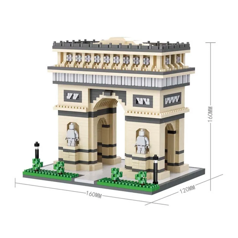 

BALODY 16073 Architecture PARIS ARC DE TRIOMPHE Series Building Blocks Educational Structure Bricks Toy For Childr