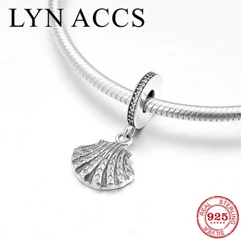 

Deep sea secret scallop shape 925 Sterling Silver CZ Shell Pendant Beads Fit Original Pandora Charms Bracelet Jewelry making