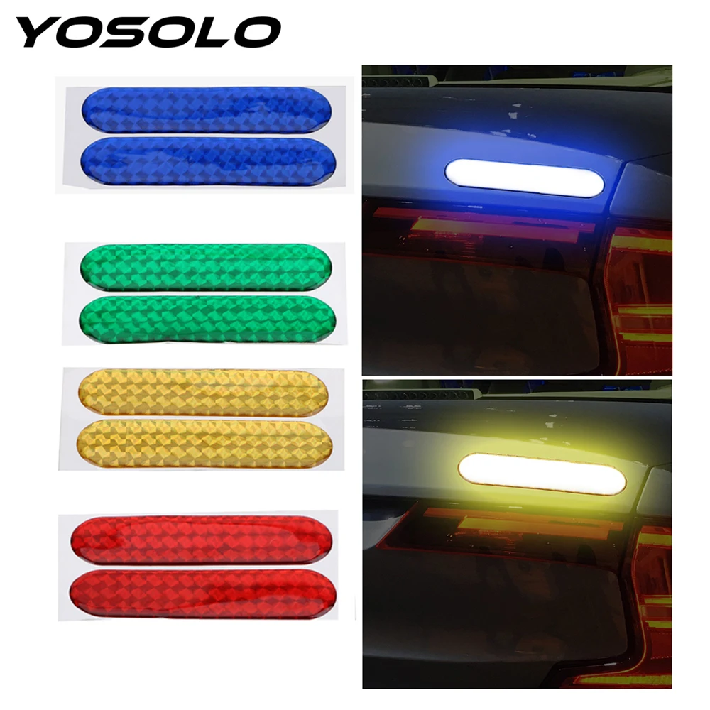 Светоотражающая полоса YOSOLO 2 шт./компл. предупреждающая лента наклейка на дверь