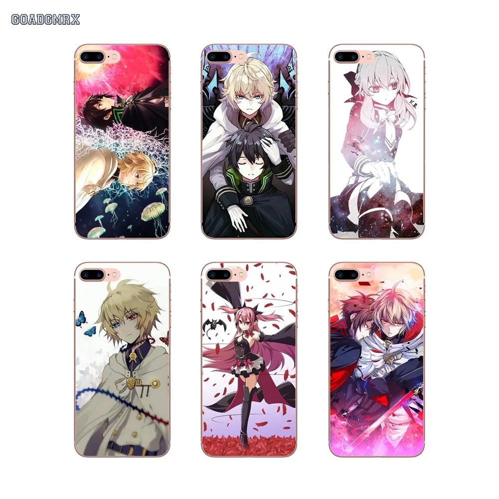 

For Xiaomi Redmi 3 3S 4 16G 32G 4A 4X Note 3 4 5 5A Pro Mi 4I 4C 5 5S 5X 6 6X Max 2 Silicone Phone Cover Seraph Of The End Anime