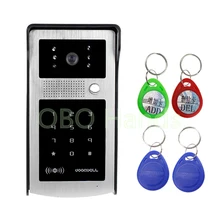 RFID Intercom System Entrance Machine Color Video Phone/DoorBell With Digital Touch Keypad Outdoor CMOS IR Night Vision Camera