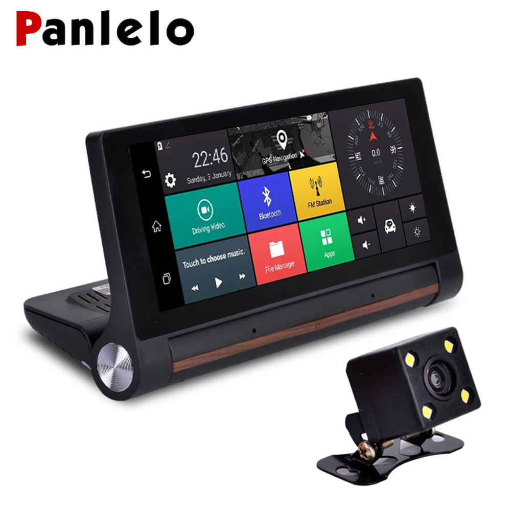 

Panlelo GPS Navigation Europe 6.86 inch Android 5.0 DVR GPS Navigator Bluetooth Automobile with DVR FHD 1080P WIFI FM G-SENSOR