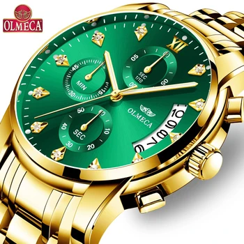 

OLMECA Men Watches Luxury Famous Top Brand Men's Fashion Casual Dress Watch Military Quartz Wristwatches Relogio Masculino Saat