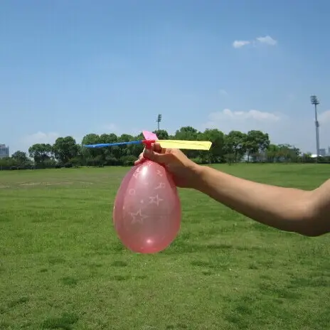 1Pcs/ Lot funny Traditional Classic sound Balloon Helicopter UFO Kids Child Children Play Flying Toys ball outdoor fun sports - Image 5