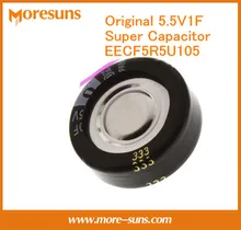 Fast Free shipping 5pcs/lot Original New 5.5V1F Super Capacitor EECF5R5U105 5.5V1.0F Super farah Capacitor