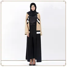 Мусульманский кардиган djellaba Турецкая женская одежда длинное пальто Дубай Модный высококачественный Кардиган Верхняя одежда
