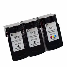 3 шт PG512 CL513 совместимые картриджи для Canon PG-512XL CL-513 для PIXMA iP2700 2702 MP230 240 250 252 260 270 272 280