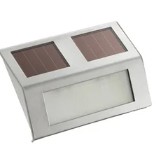 Водонепроницаемый 4 светодиодный Солнечный путь энергии лестница свет стены двора декоративный открытый сад вдоль дорожки, на участке лампы