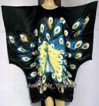 Женская Ручная роспись, кафтан, халат, кимоно, халат, одежда для сна - Цвет: Black