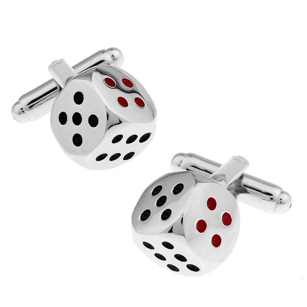 Novelty Lucky Dice Funny Cufflinks Men's Wedding Shirt Sleeve Cuff