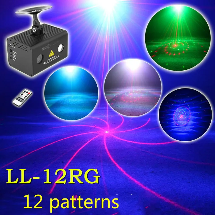 

Superior quality new color watermark Laser light 12 pattern Dance sound control lamp Bar disco bar Flash lamp