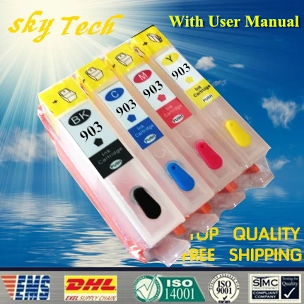 Пустые картриджи для HP 902 903 904 905 Officejet Pro 6950 / 6960 6970 6954 6962 и т. д. без чипа | Компьютеры