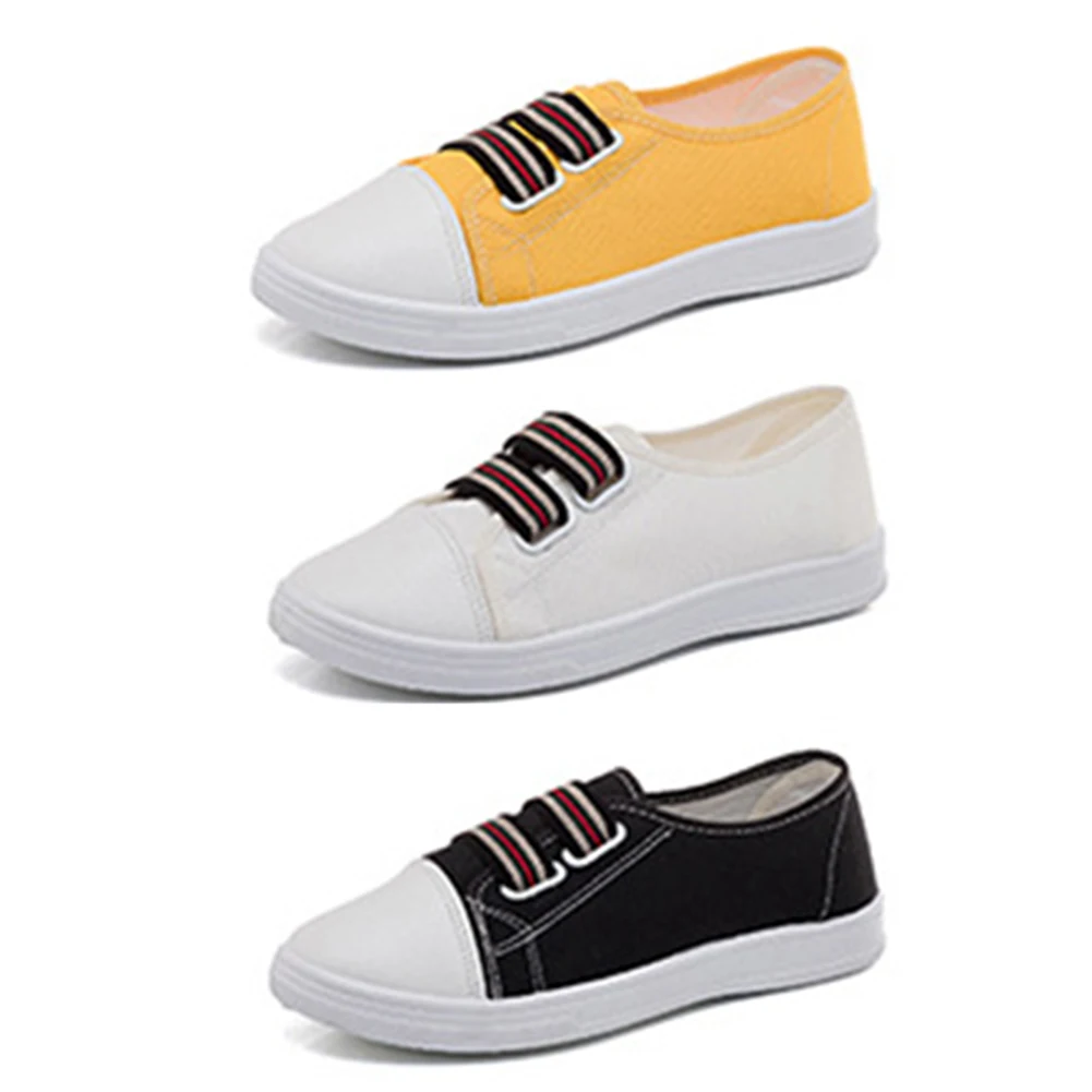 

New 2018 Women Canvas Shoes Breathable Fashion Brand Women Flat Shoes Woman Sneakers White shoes Size 40