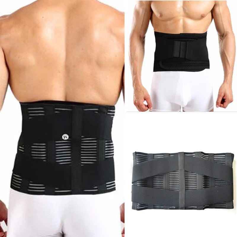 Neoprene Breathable Steel Plate Waist Lumbar Support Belt Orthopedic Brace Lower Back Safety