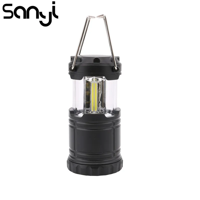 

SANYI COB LED Mini Portable Lighting Lantern Camping Lamp Torch Outdoor Camping Light Waterproof Flashlight Powered By 3*AAA