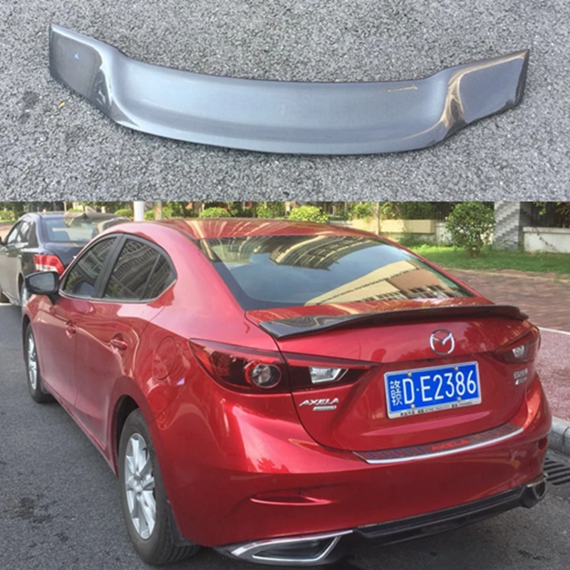 High quality carbon fiberRear Trunk Wing Spoiler Car Accessories Fit