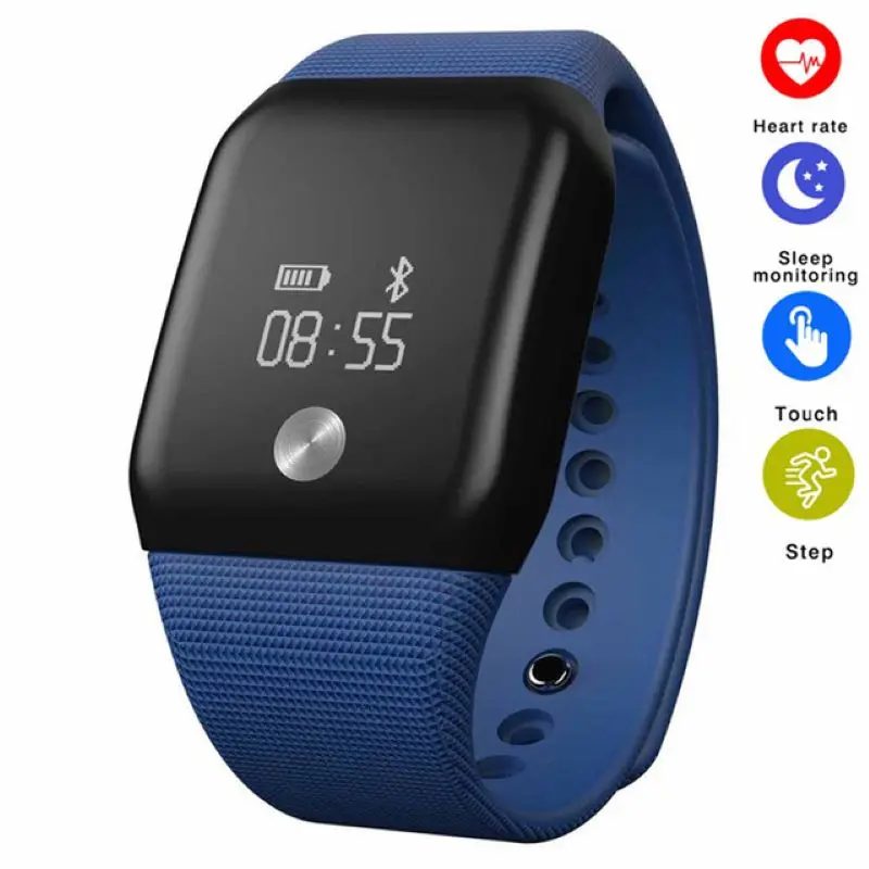 

GEJIANA88 smart bracelet ECG heart rate blood pressure monitor call SMS content WeChat reminds sports step