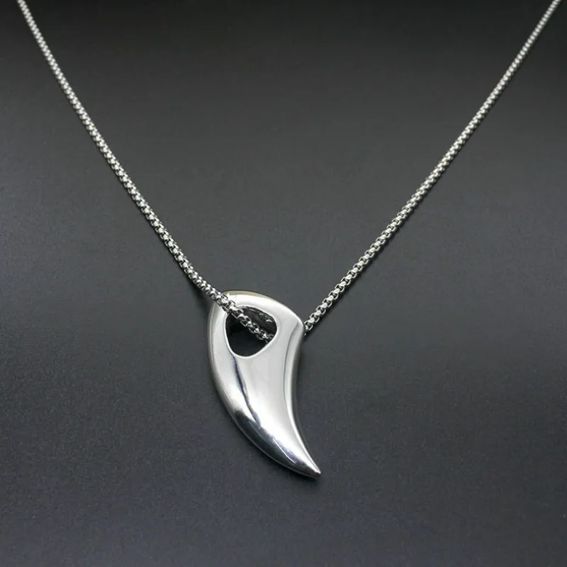 

316L Stainless Steel Alpha Spear Necklace Pendant Adjustable Wolf Pendants Necklaces for Mens Chains Statement Jewelry Gift