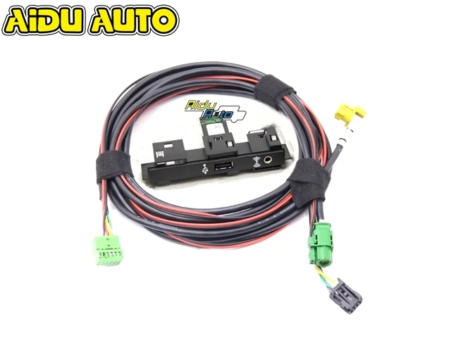 AIDUATO для MQB Touran Tiguan MK2 VW CarPlay MDI USB AMI установка розетка Переключатель Жгут 5Q0 035 726E