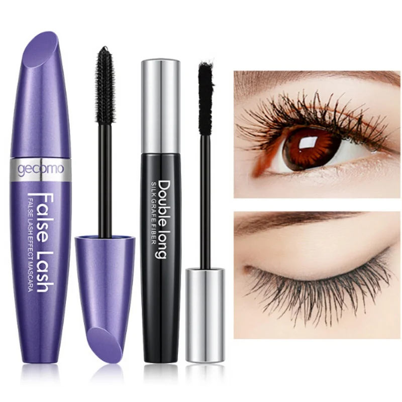 

3D Fiber Mascara + Fiber Eyelashes Makeup Thicken Lengthening Mascara Volume Express Eyelash Makeup Kits New Arrival