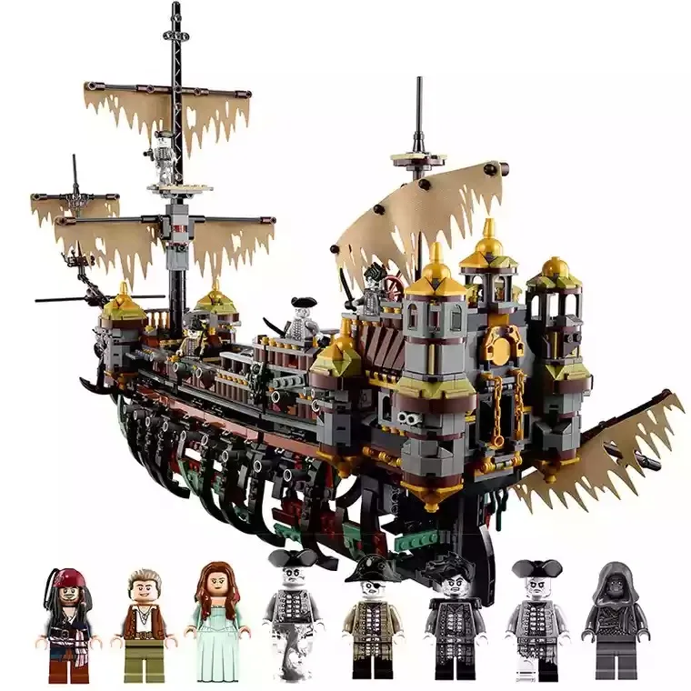 

Compatible with legoings Pirate of The caribbean Slient Mary speed Set Children Building Blocks Bricks Toys