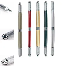 3 in 1 Permanent Makeup Microblading Pen Eyebrow Tattoo Pen Manual Microblading Pencil Aluminum Alloy Hand Tool
