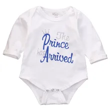 New Arrival Autumn Summer Newborn Infant Clothes Baby Boy Girl Kids Clothing Letter Print Cotton Bodysuit Jumpsuit Outfit