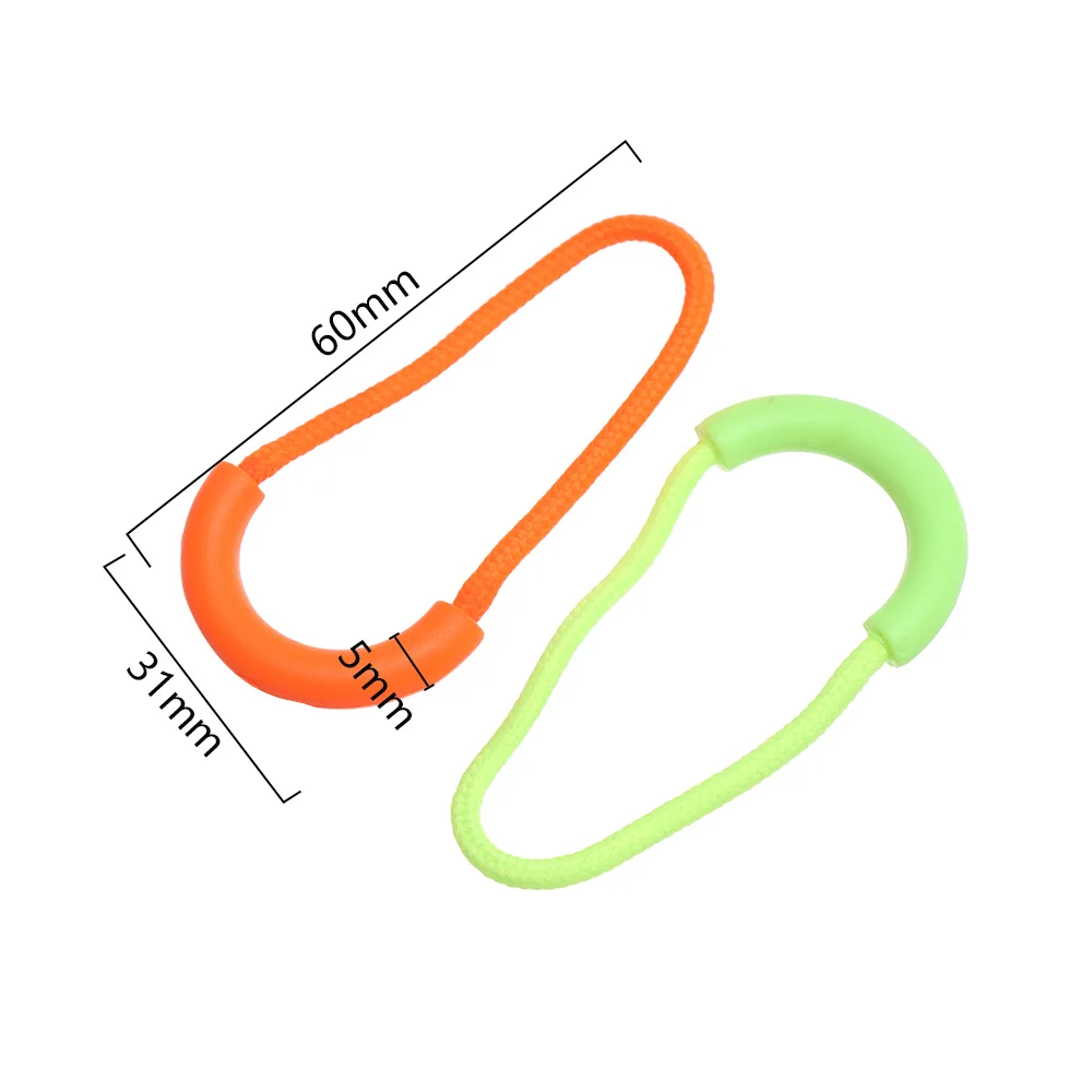 Zip cord clip 5Pcs Zip Cord Tab Replacement Clip Zipper Pull Puller End Fit Rope Tag Fixer Broken Buckle Travel Bag DIY Tools Accessories