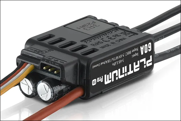 1 шт. Оригинал HobbyWing Platinum PRO V4 60A ESC (3S 6S) для винтов класса 450 480 (пропеллеры: 325 360