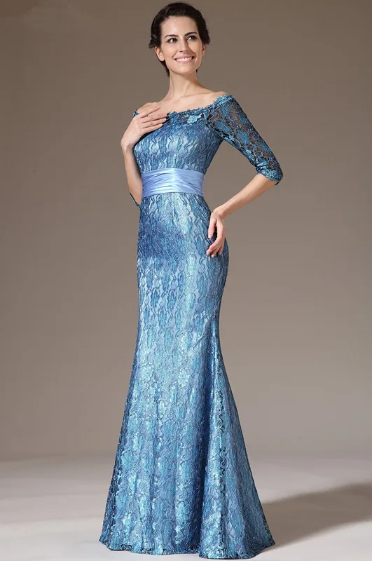 New-Mother-of-the-Birde-Dress-Off-Shoulder-Half-Sleeves-Lace-Formal-Evening-Dress