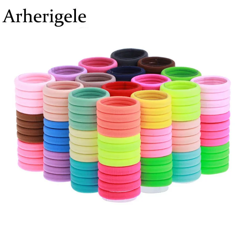 

Arherigele 50pcs Colorful Elastic Hair Rope Ring Hair Bands Scrunchy Ponytail Holders for Girl Hair Accessories Women Headwear