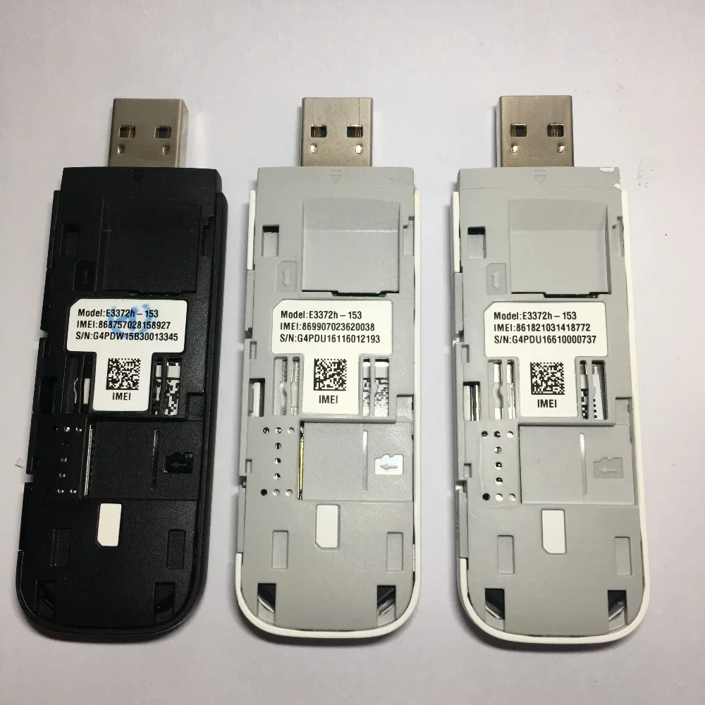 Разблокированный huawei e3372 e3372s-153 e3372h-153 150 Мбит/с 3G 4G LTE USB Dongle USB Stick карта данных широкополосный USB модемы