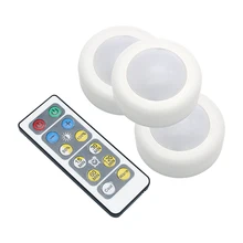 ANBLUB беспроводной затемняемый сенсорный датчик светодиодный светильник для шкафов дистанционное управление ночник для гардероба Лестницы прихожей ночные светильники