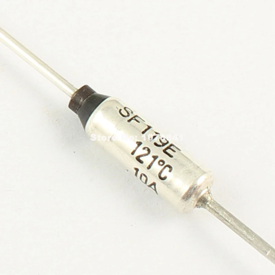 1 Pcs Microtemp Thermal Fuse 121°C 121 Degree TF Cutoff SF119E 10A AC 250V New