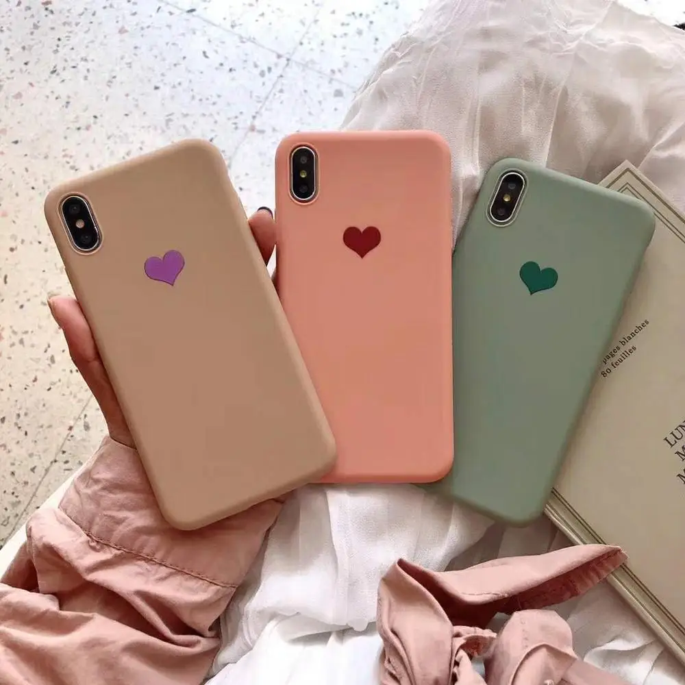 

Simple Love Heart TPU Phone Case For Huawei P20 Pro P10 Mate 10 Pro Mate 20 Pro Nova 2s 3 4 Case Silicone Back Cover Fundas