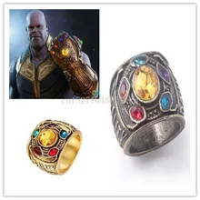 Мстители Бесконечность войны танос Бесконечность гаунтлет мощность Косплей сплав кольцо ювелирные изделия Новинка