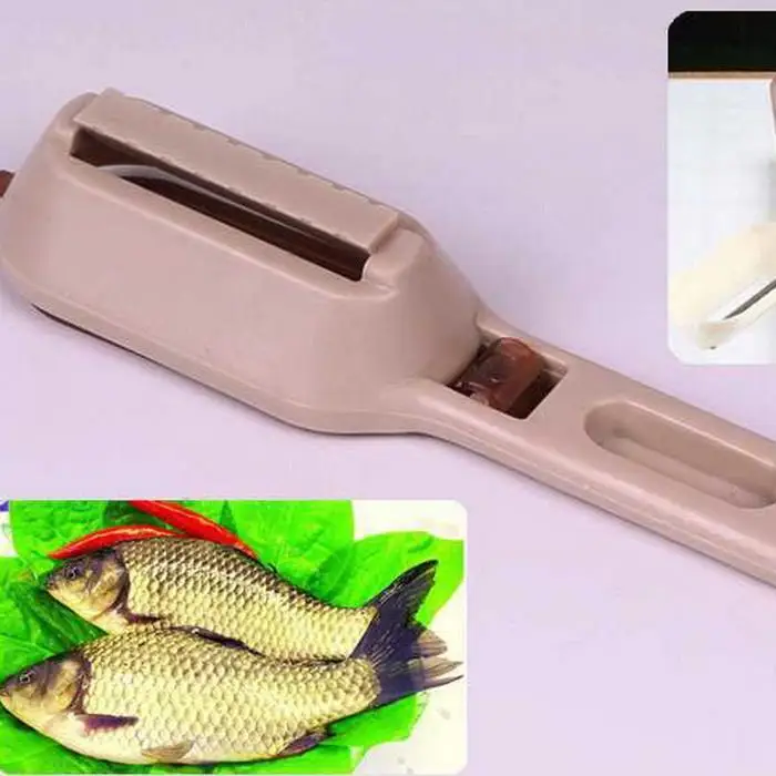 Прочный инструмент для кухонного покрытия, случайная Рыбная щетка, чешуя, быстро удаляет терку, инструмент для чистки рыбы