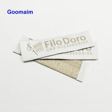 Деревянные челноки шьют тканые этикетки Индивидуальные с собственным логотипом тканые этикетки для одежды 500 шт пользовательские этикетки из ткани