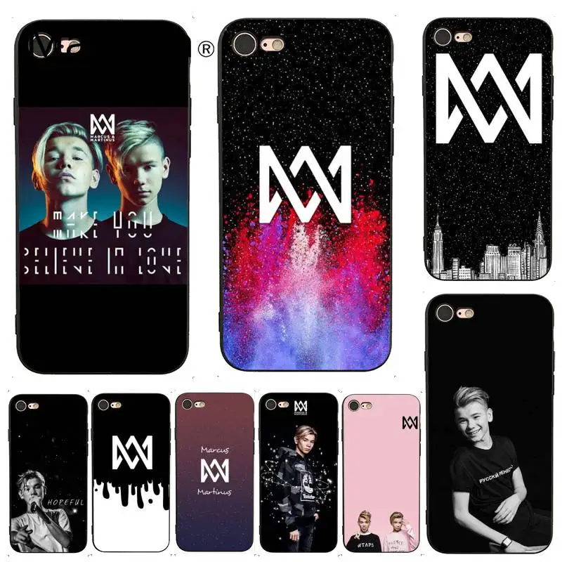 

MaiYaCa For iphone 7 6 X Case Net Marcus & Martinus Charming Protector Phone Case for iPhone X 6 7 6s 7plus 8 8Plus XS XR 5C SE