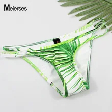 MEIERSES, женское сексуальное бикини с принтом, для девушек, одежда для плавания, трусы, для женщин, низкая талия, Бразильское бикини, раздельные, женская пляжная одежда
