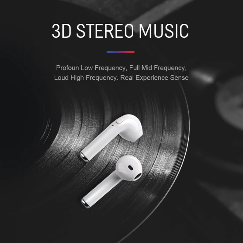 i7s tws Wireless Bluetooth Earphone Headset Stereo Earbud Earphones With Charging Box for Smart Pho - 32990459157