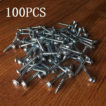 

100x Pocket Hole Screws Kit For Kreg Jig -System Woodworking -Project Tool Parts