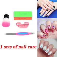 4 шт кисти для ногтей удаляет мягкую нейлоновая вата Пыль порошок ногтей искусство для очистки от пыли легко использовать набор инструментов для маникюра Уход за ногтями Кисть Горячая