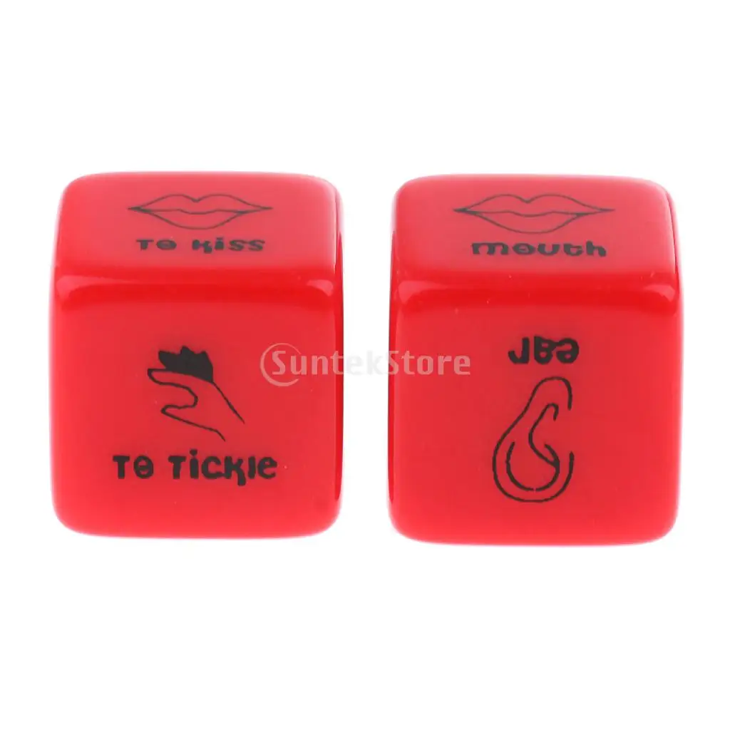 MagiDeal 2 шт. D6 Светящиеся в темноте парные игровые кубики Foreplay креативные 6