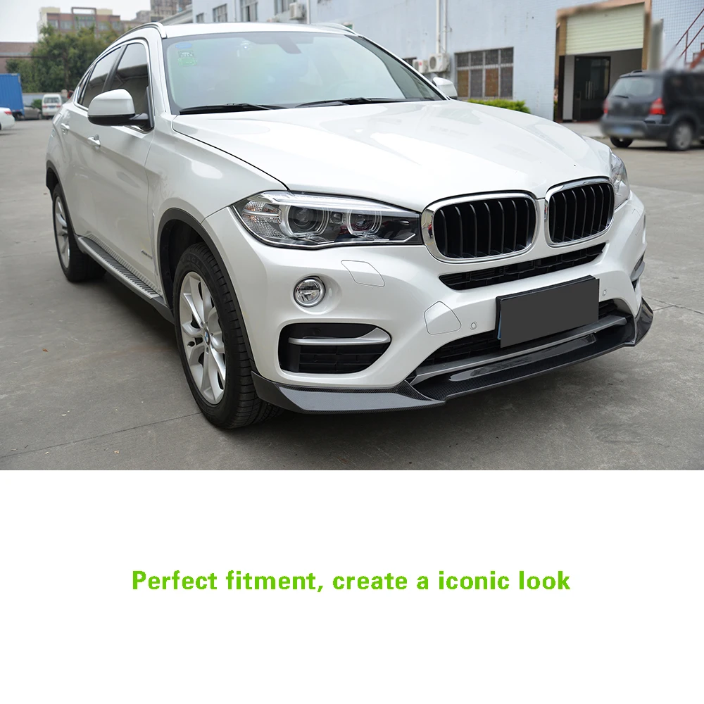 Спойлер для переднего бампера спойлер BMW F16 X6 xDrive Sport utity Standard 2014 2018 из углеродного